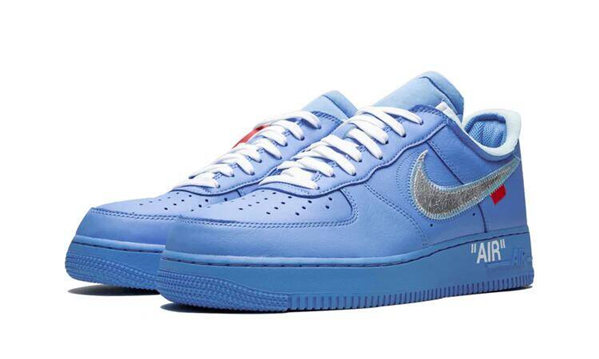 Men's Air Force 1 Blue Low Shoes 0371